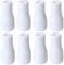 20pcs Cord Tassel White Plastic Window Blind Cord Knobs Drops Pull End for Roman Shades Curtain Crafts Drawstring Tassels
