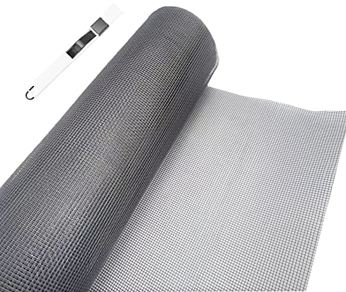 LINSOCLE Rouleau Moustiquaire, 250 x 120cm Toile Moustiquaire Fibre de Verre, Moustiquaire au Metre, Filet Anti Moustiques/Anti Mouches/Anti Insectes pour Fenêtre, Découpable,Indéchirable et Durable