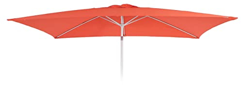 Mendler Ersatz-Bezug für Sonnenschirm N23, Sonnenschirmbezug Ersatzbezug, 2x3m rechteckig Stoff/Textil 4,5kg UV 50+ - Terracotta