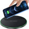 FDGAO 20W Wireless Charging Pad - Fast Wireless Charger Compatible with iPhone 16 Pro Max/15/14/13/12/11/X/XS/8 plus;AirPods Pro/4; Samsung Galaxy S25/S24/S23/S22/S21/S20/S10/Note 20/10,Black