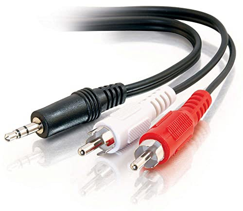 Pencilupnose 0.5m 3.5mm Male to 2x RCA Male Jack Stereo Audio Adapter Cable