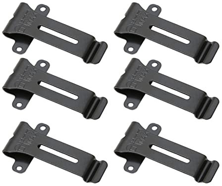 Elprico 6Pcs Replacement Belt Clip, Radio Belt Clip Radio Belt Holder for Kenwood TK 208 TK 308 TH 22AT, for Baofeng BF 888S BF 666s