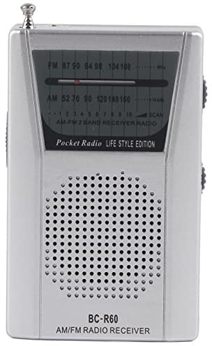Pocket Radio, Small Portable AM FM Radio, Battery Operated Transistor Radio, with 5W Speaker for Travel Emergency Home Entertainment Study