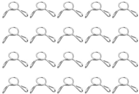 sourcing map Lot de 20 colliers de serrage pour tuyau de carburant - 4 mm ID - 5-5,5 mm OD - En acier inoxydable 304 - Pour moto et scooter