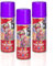 Pack 3 Laca de Pelo Color Morado 125ml - Spray Colores para Cabello Rápida coloración, Lavable