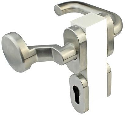 Hörmann Wechselgarnitur Profilzylinder (92) gekröpft, Edelstahl gebürstet