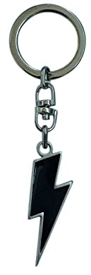 lazzaro italy Blitz Schlüsselanhänger - Versilbertes Handgefertigtes Juwel Schmuckstück für Männer und Frauen - Anhänger Symbol der Energie. Lightning H 5 cm
