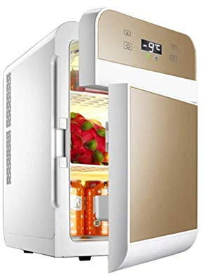 Mini réfrigérateur 20L Double cœur muet CNC électrique glacière Refroidisseur Plus Chaud Affichage réfrigérateur de Voiture frigorifique pour Le Camping, Les caravanes, Les Pique-n