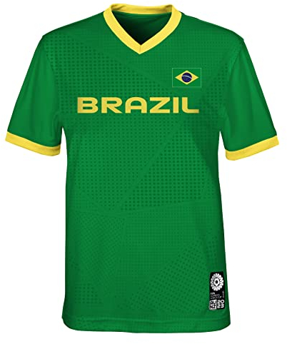 FIFA T-Shirt Unisexe Officiel 2023 de la Coupe du Monde de Football féminin pour Adulte, T-Shirt Brésil (1 pièce)
