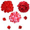 Molyorch 3000 Stück Künstliche Rosenblätter, Rosen Blätter Romantische, Romantische Rosenblüten Deko, für Hochzeitsdekoration, Romantische Atmosphäre (3 Rot)