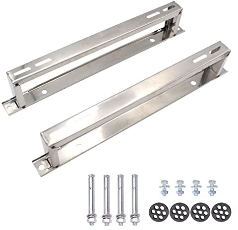 TADERUILY Ductless Mini Split Ac Wall Mounting Bracket Air Conditioner Support Bracket Heavy Duty Stand Condenser Pad Ground Heating System for 9000 BTU - 24000 BTU (Small（9000-24000btu）)