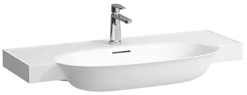 Laufen The New Classic Waschtisch, unterbaufähig, 3 Hahnlöcher, ohne Überlauf, 1000x480mm, H813857, Farbe: Weiß matt