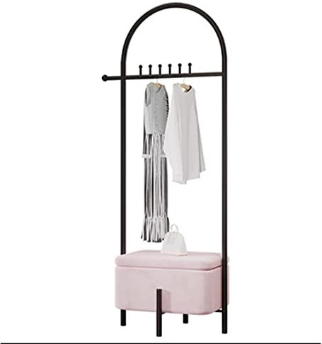 Porte manteau sur pieds bois Minimal Iron Art Porte-manteau et porte-chapeau Crochet monté au sol Porte-manteau et porte-chapeau Chambre Ménage Rangement en bois Tabouret à langer Porte-manteau et por