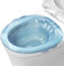 Sitz Bath Portable sur les toilettes portables Bidet Portable Antiflow Attachement bidet à grande capacité pour les hémorroïdes post-partum Care Bleu