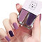 Purple Nail Polish, 2 in 1 Quick Dry & Long Lasting Nail Varnish Water Based Breathable Natural Nail Polish No Need Baking Pearl Nail Polish Nail Paint for DIY Nail Art