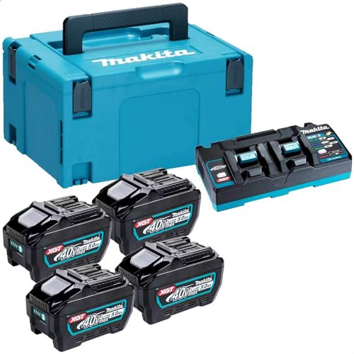 Makita 191U48-0 40v Max XGT Cordless 4 Battery 5ah and Charger Kit