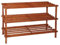 Acan Tradineur - Zapatero de Madera - 3 Niveles - Mueble Fabricado en Madera - Estanteria Multiuso - Soporte para Zapatos Dos Niveles, Pasillo, Entrada - 48 x 63 x 26 cm - Color Cerezo.