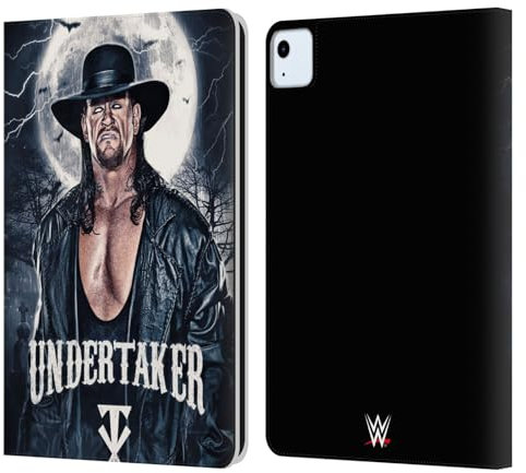Head Case Designs Offizielle WWE Portrait The Undertaker Leder Brieftaschen Handyhülle Hülle Huelle kompatibel mit Apple iPad Air 2020/2022