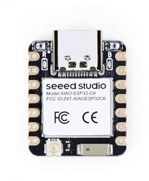 Seeed Studio XIAO ESP32C6 – 2,4 GHz WiFi 6, Bluetooth 5.3, Zigbee, Thread (802.15.4), ESP Rain Maker, AWS IoT, kompatibel mit Microsoft Azure, Smart Home