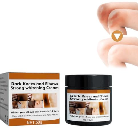 Crema sbiancante per le articolazioni, 50g crema correttiva per macchie scure, trattamento dell'iperpigmentazione, crema sbiancante per ginocchia e gomiti scuri (1pcs)