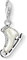 Weißer Schlittschuh-Charm-Anhänger, 925er Sterlingsilber, Sport-Anhänger, handgefertigter Charm for Schmuck, Halskette, Armband, Geschenke for Frauen und Mädchen