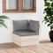 Xichuzi Garten-Paletten-Ecksofa mit Kissen, Garten Loungemöbel, Lounge Sofa Outdoor, Gartensofa, Gartenlounge, Balkon Set Möbel, Imprägniertes Fichtenholz