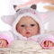 BABESIDE Reborn Baby Vollsilikon Lebensecht - 17 Zoll Realistische Babypuppen für Mädchen mit weichem Körper Sieht - Kleinkindpuppen mit offenen Augen