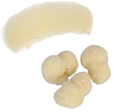 EPIGEIST Elastisches und Unsichtbares Haarnetz Haarnetze 100 Stück mit Unsichtbarem Elastischem Rand aus Baumwollfasern Goldfarben 50cm für Lebensmittelservice und Labore Unisex