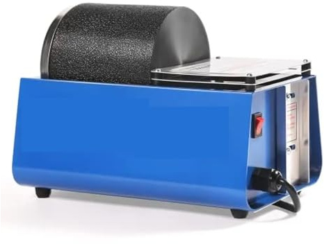 DRFGHK Rock Tumbler Kit 1,4 kg, barile facile lucidatura tutte le età a prova di perdite in gomma funzionamento silenzioso fai da te pietra fai da te con, macchina per la finitura dei gioielli