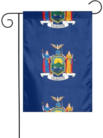 Drapeau de New York imprimé 30,5 x 45,7 cm, drapeau vertical double face, drapeau de jardin décoratif pour intérieur et extérieur