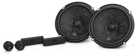 JBL Stage3 Gen2 68CF 165mm 6,5 Zoll 2-Wege Komponenten Lautsprecher Auto | 95W RMS / 760W Peak, 4 Ohm, Glasfasermembran, Seidenkalotten-Hochtöner, Edge-Driven, ohne Gitter, inkl. Weichen