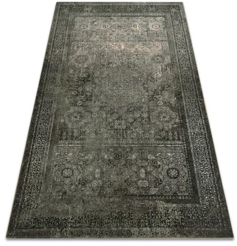 rugsx Wollteppich für Wohnzimmer, Schlafzimmer, traditionell Omega MAMLUK Rosette Vintage Iron Grün 170x235 cm