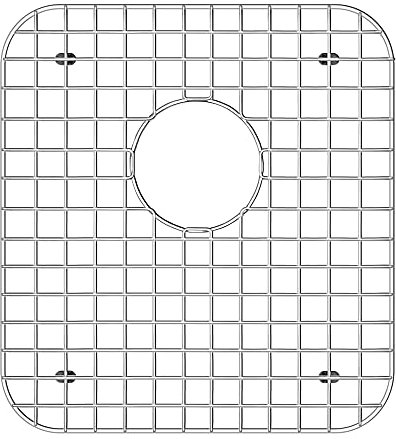 Whitehaus WHN1614G-SS - Griglia per lavello in acciaio INOX