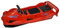 AlpenGaudi 2 Sitzer Alpen Double Race, Schlitten, Bob, Rodel, Lenkrodel rot