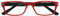 I NEED YOU Lesebrille Feeling, +3.00 Dioptrien, rot-schwarz