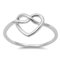 Kleine Schätze - Damen Ring - 925 Sterlingsilber Brezel Herz