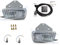 HZ-DESIGN Nebelscheinwerfer Nachrüstung NSW Set Kit Komplettset kompatibel mit T4 Bully Bus 90-95