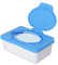 Jiacheng29 Boîte de rangement en plastique pour mouchoirs humides, pour la maison, la voiture, le bureau, avec couvercle à boucle, bleu