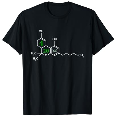 420 THC Marihuana Cannabis Kiffer Gras Raucher T-Shirt