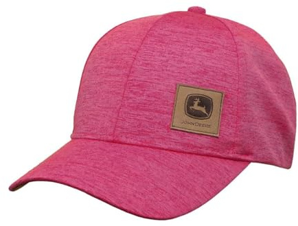 John Deere 6 Panel Cap Space Dye-Medium Pink-Os