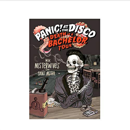 yhnjikl Panic at The Disco Skull Abstract Poster European Hanging Painting Home Dormitory Decoration Spraying Wall Painting no Frame 40x60cm Ohne Rahmen