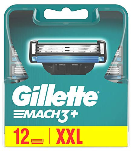 Gilette Mach3 Rasierklingen für Männer, 12 Stück