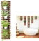 ShopLaLa Wand-Pflanzgefäß, hängend, Holz, für Innen- und Außenbereich, vertikaler Garten, Wandhalterung, Pflanzgefäß, Luftpflanze, Sukkulentenhalter für Blumentopf, Ausstellungsrahmen, 120 cm