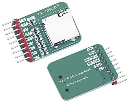 pzsmocn Steckplatzmodule Für Micro-SD/TF-Speicherkartenleser (2 Stück) Sind Mit Raspberry Pi und Arduino-Karten Kompatibel. Geeignet Für Smart Home, Roboter, Bürounterricht, 3D-Drucker Usw.