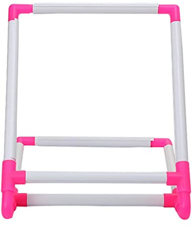 MagiDeal Supporto per Telaio da Ricamo con Cornice da Ricamo Rettangolare in Plastica Supporto per Telaio Facile da Usare Forniture per Punto Croce - 30x25x20c