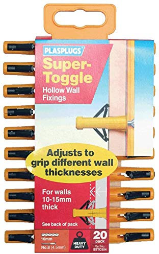 Plasplug 2 x Super Toggle Hollow Fixing