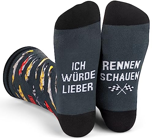 Ich Würde Lieber Ein Lustiges Socken Geschenke für Männer und Frauen - Rennen