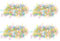 NOLITOY Ostern Tinsel Girlande Metallische Lametta Girlanden Glitzernde Lametta Dekogirlande Fringe Girlande Osterndeko für Party bedarf Dekorationen Festliche Verzierung 4 Stücke