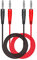 Fasizi 2 cavi di prolunga P1041 da 4 mm a banana a spina a banana multimetro per test elettronici, rosso e nero