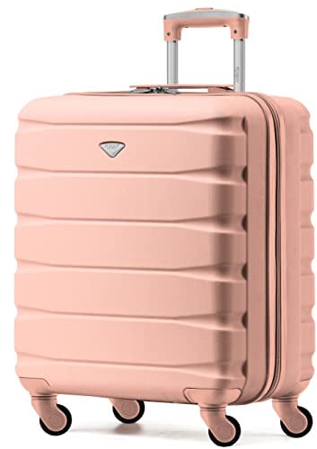 Flight Knight Leichte 4-Rad-ABS-Hartschalenkoffer, Handgepack, zugelassen fur Fluggesellschaften, einschließlich British Airways, und maximale Große fur easyJet, große Handgepacktasche 56x45x25 cm